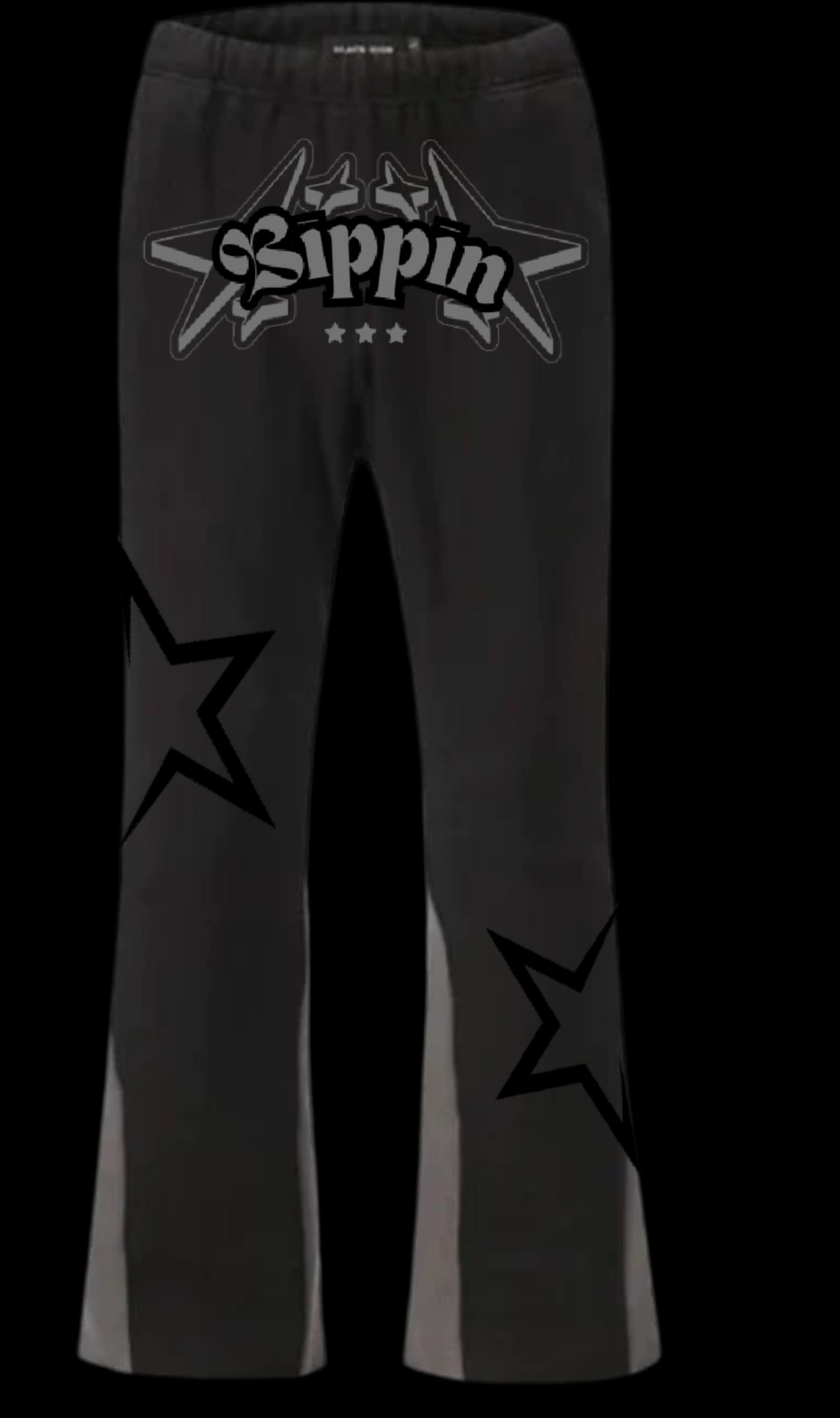 Y2K graphic flared sweatpants